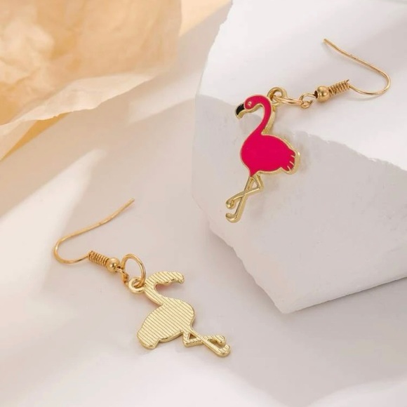 Flamingo earrings - Picture 3 of 4